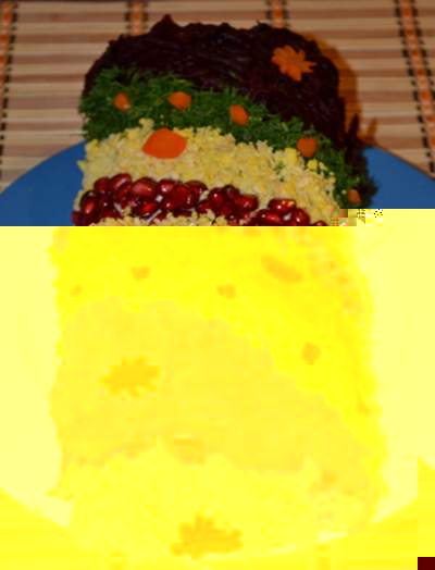 Салат Новогодняя хлопушка 