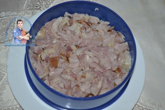 Салат Курица под кайфом с маком и копченой курицей